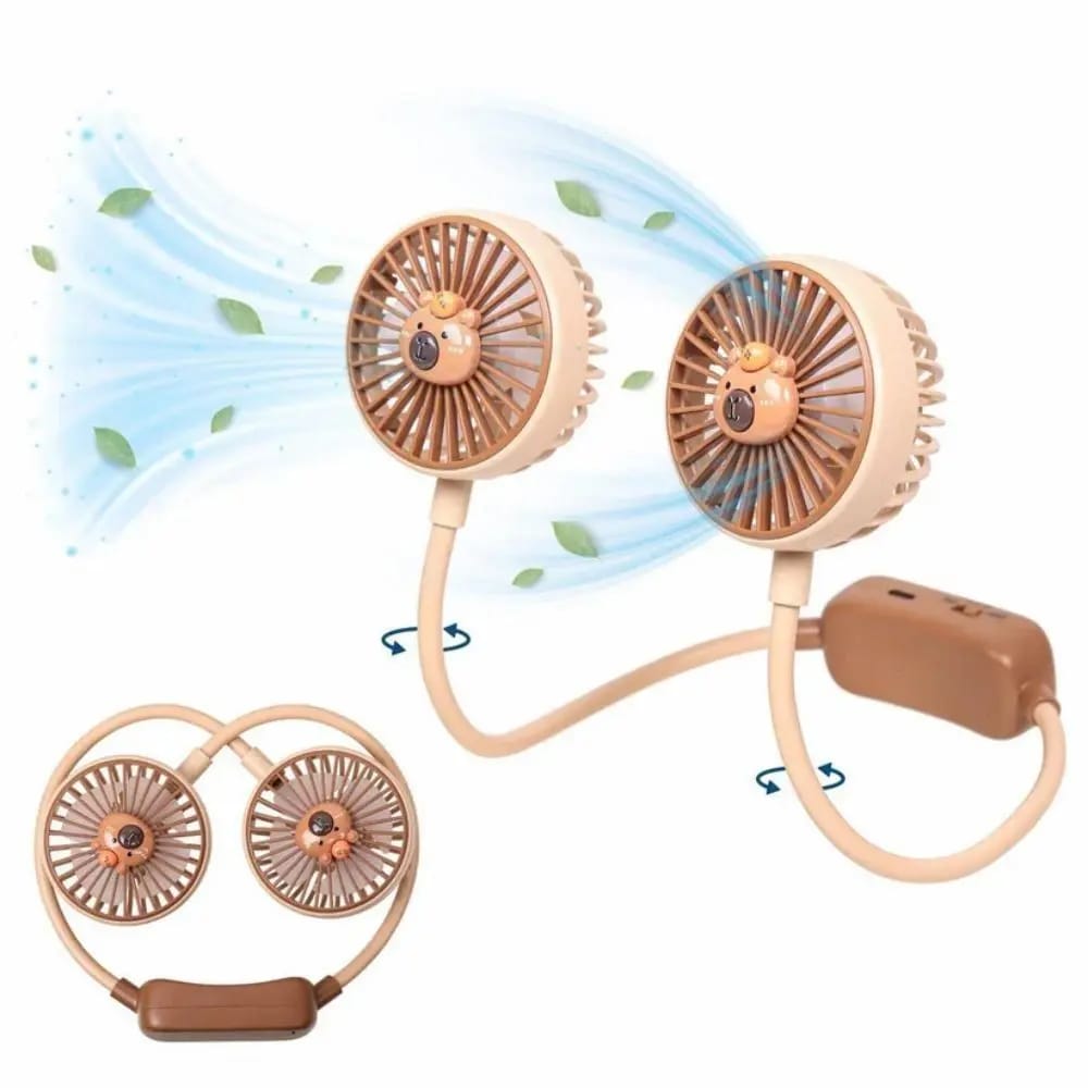 Ventilateur Portable Tour de Cou Rechargeable – Fraîcheur Instantanée 🔋❄️